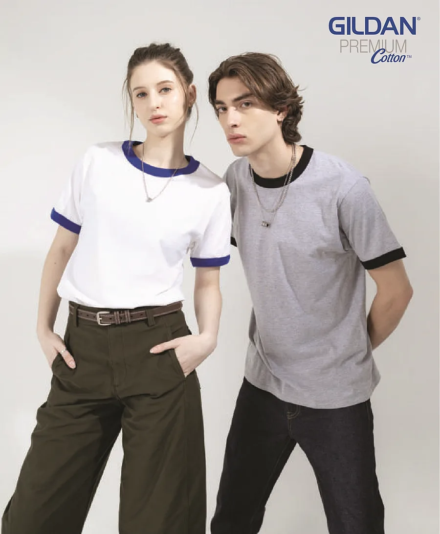 Gildan Ring Spun Ringer T-Shirt