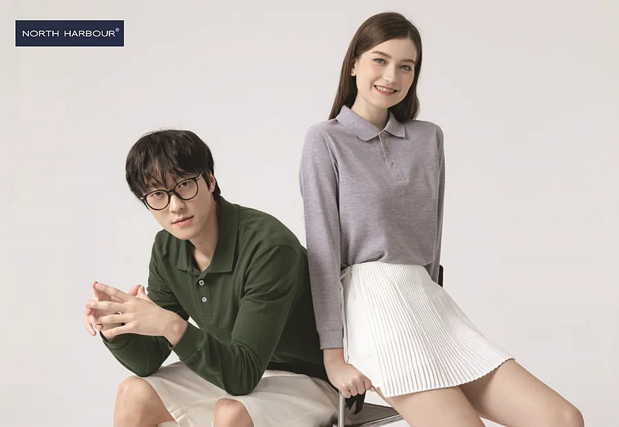North Harbour Long Sleeve Soft-touch Polo