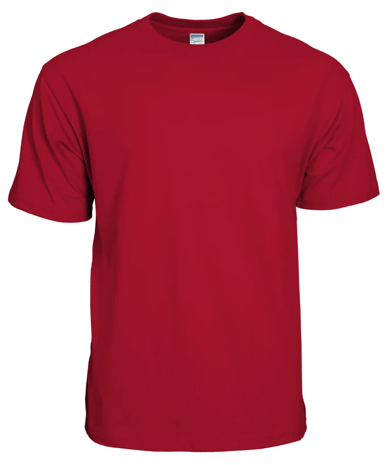 Arrive Guide Symbolic Siro Cotton Adult Basic T-Shirt (AG210), merah